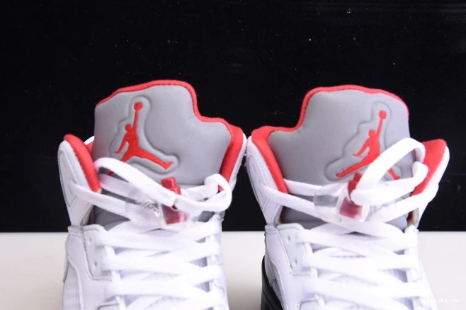 Cheap TB Air DA1911-102 Jordan Red Tongue (2020) Retro Fire 5 Silver 0825